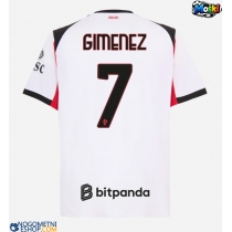 Moški Nogometni dresi AC Milan Santiago Gimenez #7 Gostujoči 2025-26 Kratek Rokav